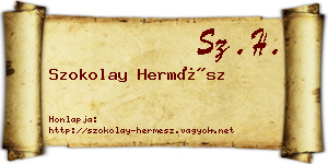 Szokolay Hermész névjegykártya